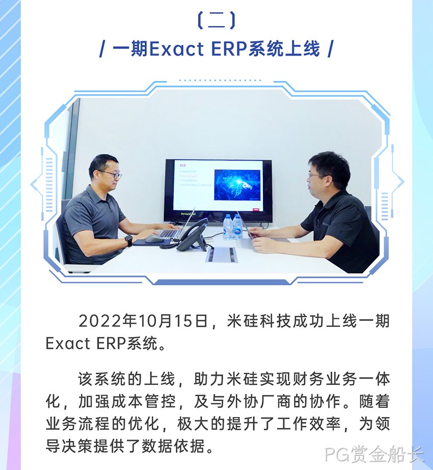 PG赏金船长科技Exact信息系统成功上线